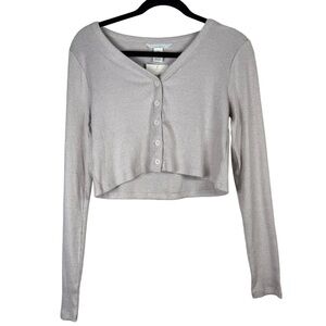 NWT H&M Women's Mama Maternity Tan Button-Up Top